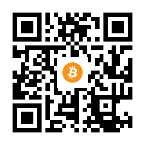 bitcoin:1AuUcgpGiuGmVFg5zT4sbE6r4hjMQGaHgb black Bitcoin QR code