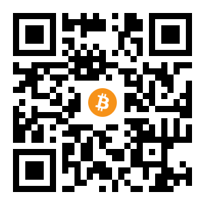 bitcoin:1Av4TwwkgbqNm4H5JhNEny9PchA21RntNd black Bitcoin QR code