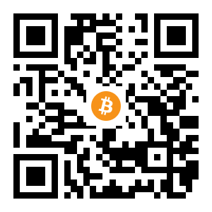 bitcoin:1AwDMPuPFVegQ4UBDivjUEpsCEGywGuJAd black Bitcoin QR code