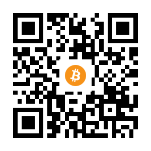 bitcoin:1AyokoZuCZ4o856KMjiuPTSpw1nc6jSAKG black Bitcoin QR code