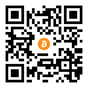 bitcoin:1AzN457ta9PaSmrXY9QzGCm2gggu1d2tNn black Bitcoin QR code