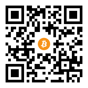 bitcoin:1B1bLMHeeyswEPc8gMUWyALkA9MHCCehjm black Bitcoin QR code