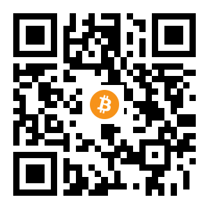 bitcoin:1B1cXiCJoawhg5UhLXcDMWPR9xQm9pTApo black Bitcoin QR code