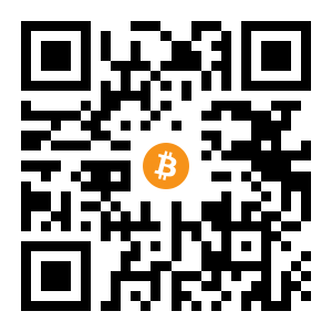 bitcoin:1B1eT4FSENBRygGyDorx9bzsHfLLtRYn62 black Bitcoin QR code