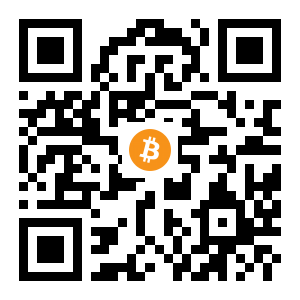 bitcoin:1B1kB4zp4MZnjtTkaTcqYHnmiyeVzoA5UM black Bitcoin QR code