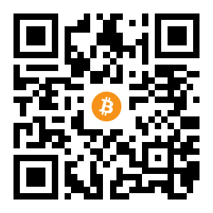 bitcoin:1B2Ds77a5AhgEqQSDkThLqzybSyPMxZ5SK black Bitcoin QR code