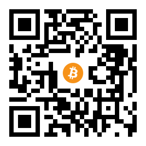 bitcoin:1B2KamGHVUbLUYo6BEUXNd152gtpgxP63s black Bitcoin QR code