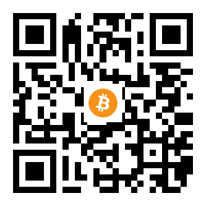 bitcoin:1B2tdrU3mRkwknD3YkNkAANrLqW4q8NWWY black Bitcoin QR code
