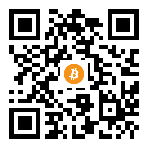 bitcoin:1B3AS9Fpp4xwdiRvRbW7SwNxmbGyDoPArv black Bitcoin QR code
