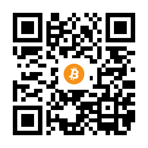 bitcoin:1B3aW9nkkRuCRK9k2vVJfVWe1pXz3MdSGp black Bitcoin QR code