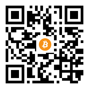bitcoin:1B3iNpEZHpuf6wZXuDL4mXB2yfXhTw4w2o black Bitcoin QR code
