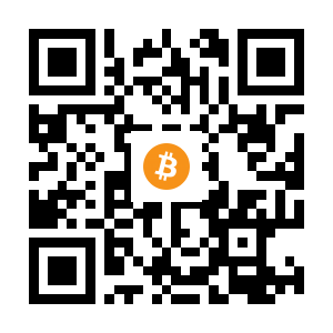 bitcoin:1B3pPNGEvTfZCDNHA3XSkT82sXNLjCqpm7 black Bitcoin QR code