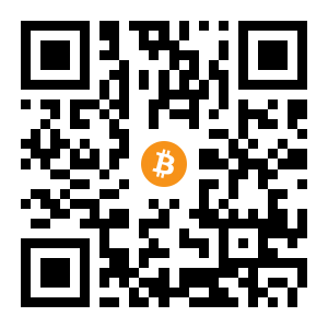 bitcoin:1B3sx2uEqG9e9wBc8wyUWDMptDV7y6NwjG black Bitcoin QR code