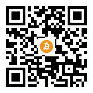 bitcoin:1B47qQGDUvhabEuWK4fpxUpXzxqLZjeBx black Bitcoin QR code