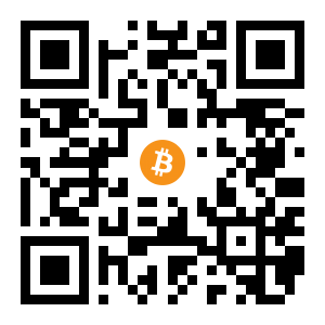 bitcoin:1B4MeLC7qKPQkgpvAGXRwFSV7cJ1nyAXz6 black Bitcoin QR code