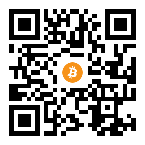 bitcoin:1B5M6VYt8eMetktrRkdsqn8dEaFCLtxRr4 black Bitcoin QR code