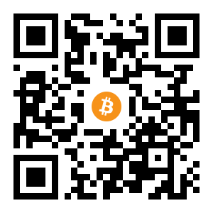 bitcoin:1B6rDJ1R7ZMRzfYKnjDN2JeS7oCKZqAEed black Bitcoin QR code