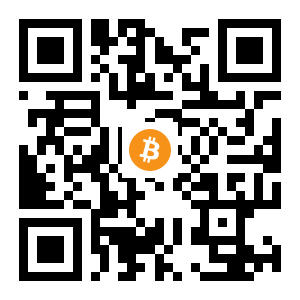 bitcoin:1B6wXhFqrKjM6QzWFBGwk8KQwpZaAwUHEn black Bitcoin QR code