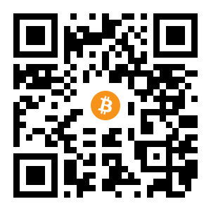 bitcoin:1B7qJ6AxD9TXnLLzhxPUcYW13QZa5iHcQE black Bitcoin QR code