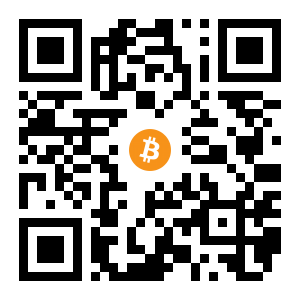 bitcoin:1B88TZPtX3Fg1DEz53brKDV6f4j7FLyGaR black Bitcoin QR code