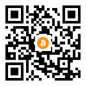 bitcoin:1B8RaLbiGfvJjUxfnqwRo45sAFe5wqM4LJ black Bitcoin QR code