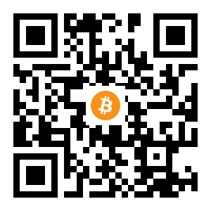 bitcoin:1B91Q3d219hMaG4uqmrSkr6m1AwYXeq9XF black Bitcoin QR code