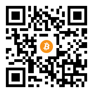 bitcoin:1B9CnkM8hXHGoW7SU2rCd2SkUb8e5TbYp9 black Bitcoin QR code
