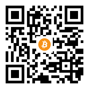 bitcoin:1B9rMyqZJ6haghDZRtpRQuDhLEjxjZxcGV black Bitcoin QR code