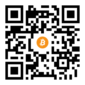 bitcoin:1BAUazC3CkMG8XWMJd5pNRtFsJ4Mczm7zj black Bitcoin QR code