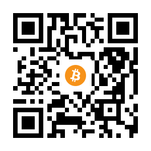 bitcoin:1BAX5FCbKpMS9XetNw6fCSoUAwgFk8vZDH black Bitcoin QR code