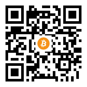 bitcoin:1BAbqoUECGo5K6ehsXzJKSmt3nGgu5Vmir black Bitcoin QR code