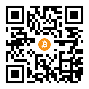 bitcoin:1BBdUaEcbEAedfjR6G8tjXDnyHrzUXMkBw black Bitcoin QR code