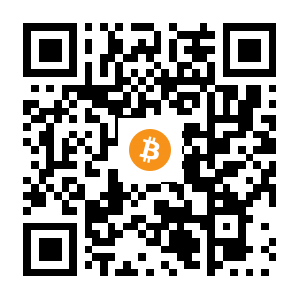bitcoin:1BBdwpRXfEhBcs5G7QMfieUCttFepTB4x black Bitcoin QR code