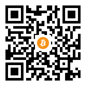 bitcoin:1BCk3nZD9jmPFcHs4iAju2jr5egeuwDh5F black Bitcoin QR code