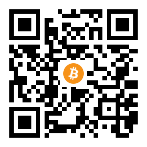 bitcoin:1BDJdFUrCTGZYqvJZSauL3aUHxmXk15mvh black Bitcoin QR code