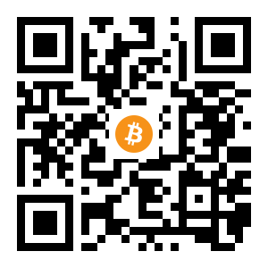 bitcoin:1BDVDcwSDaYnM966h8AbV5xCZk5rvczVBP black Bitcoin QR code