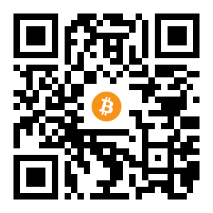 bitcoin:1BEbr6EarEjVsU2pdVVZArTCabmsRt1SVo black Bitcoin QR code