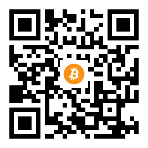 bitcoin:1BF1n8pZ2PX6pw5yFg1h7seSCTP2yJNWbW black Bitcoin QR code