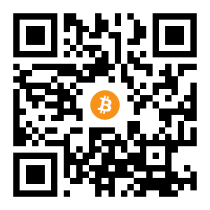 bitcoin:1BF1tVnEKc75TmmNxmjzLGje1FTo1rL5yy black Bitcoin QR code