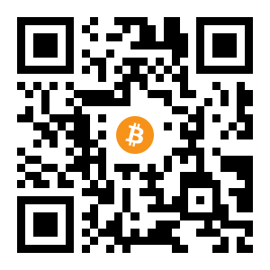 bitcoin:1BFGKtrFH7jud2fPPTPGST7DyKxSiugGbF black Bitcoin QR code