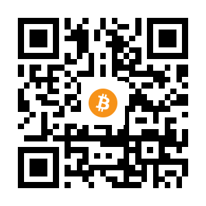 bitcoin:1BFjaV7pKds1cNTrtByo4UnJ1Ndzp3tVWT black Bitcoin QR code