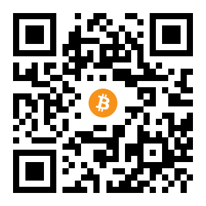 bitcoin:1BGAmUJB7DtD4YccsmVyC95JrWyUK3jqZh black Bitcoin QR code