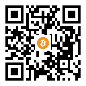 bitcoin:1BJQVoL8jSjh9ZTihhNTwa8rCgSvzbqZME black Bitcoin QR code
