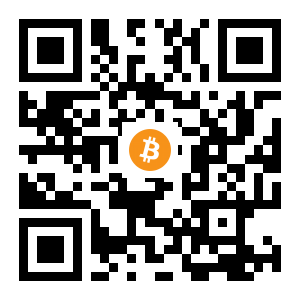 bitcoin:1BJUUYfz6mMuBJsEcgtFRoU2DCArCHmA2k black Bitcoin QR code