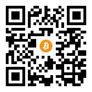 bitcoin:1BJWa9vhK3obd32zQLmaDEkTARRb5ZkDjS black Bitcoin QR code