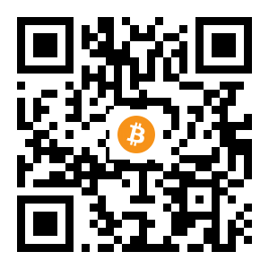 bitcoin:1BK3oy9mTCV3BMGQr9HiXuLnzPLNeD1QUf black Bitcoin QR code