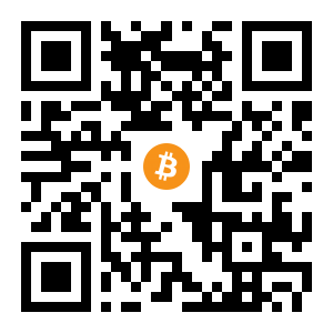bitcoin:1BK8wdUSbje7jywrHdSoJRf5EBgtraJj1m black Bitcoin QR code