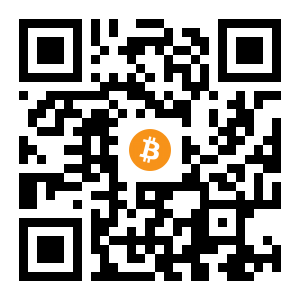 bitcoin:1BKacWTqPz8yAey8HBiQcZD6EGhyGsGeqQ black Bitcoin QR code