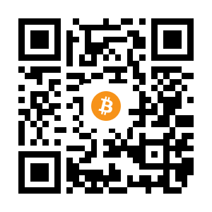 bitcoin:1BPs7NuH8twSjzLpwTPiPsCFAMr36ZHdPD black Bitcoin QR code