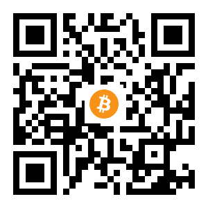 bitcoin:1BQjo8jFcXp8wBtXHYMsp9vUyassCwZpAt black Bitcoin QR code
